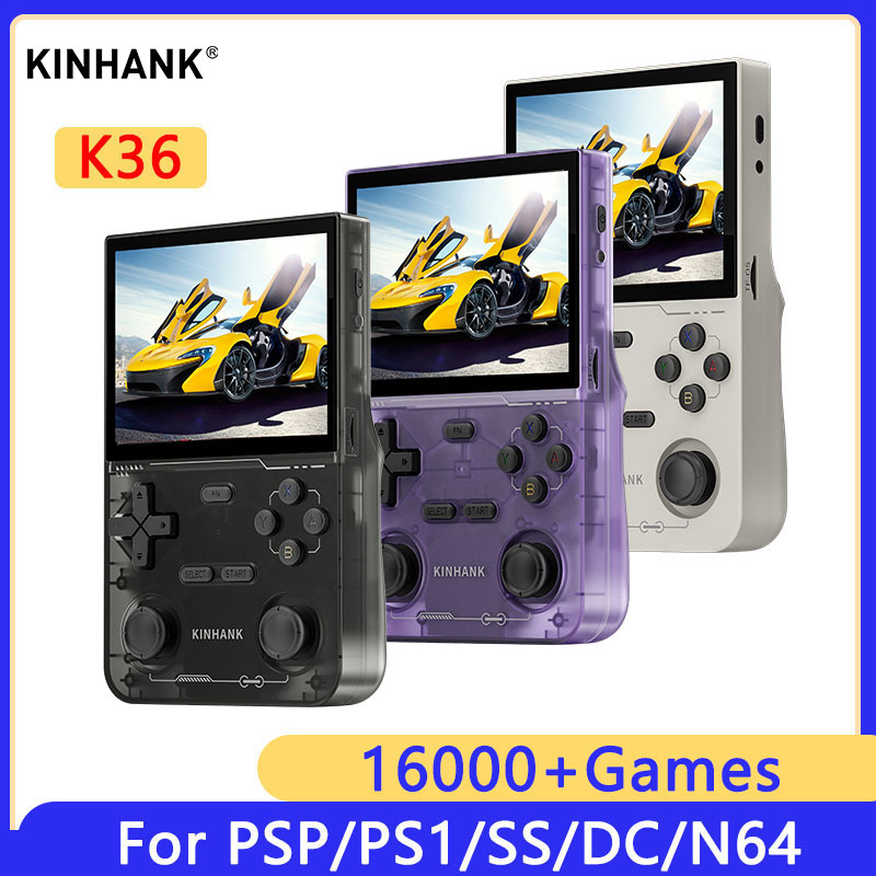 KINHANK K36 ريترو وحدة تحكم أل - مراجعة Retro Handheld Game Console R36S وسعره